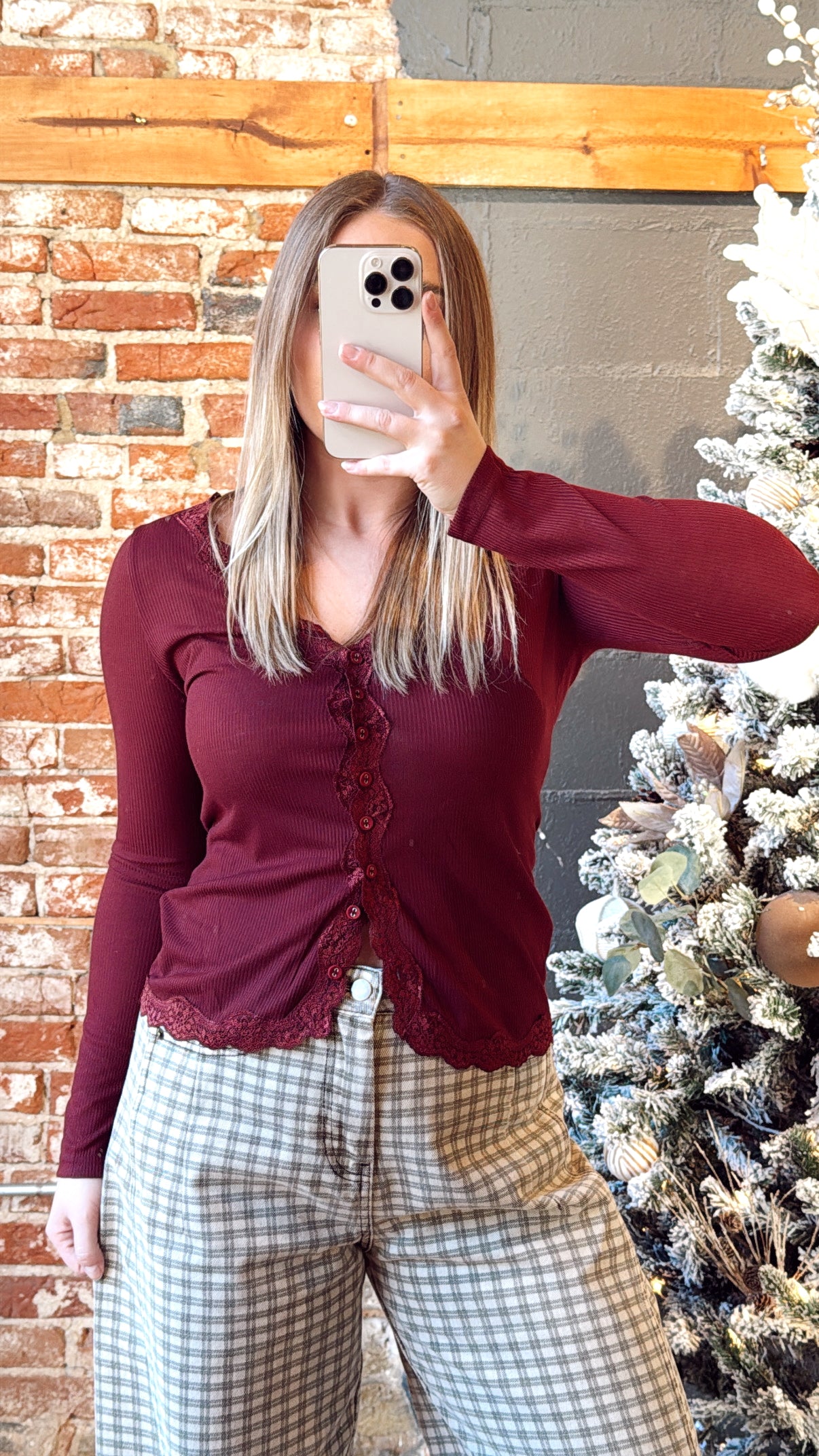 Sugar Plum Lace Long Sleeve