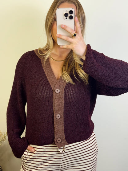 The Cozy Contrast Cardigan