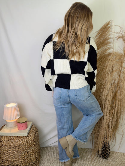 High Rise Wide Leg Frey Hem Jeans