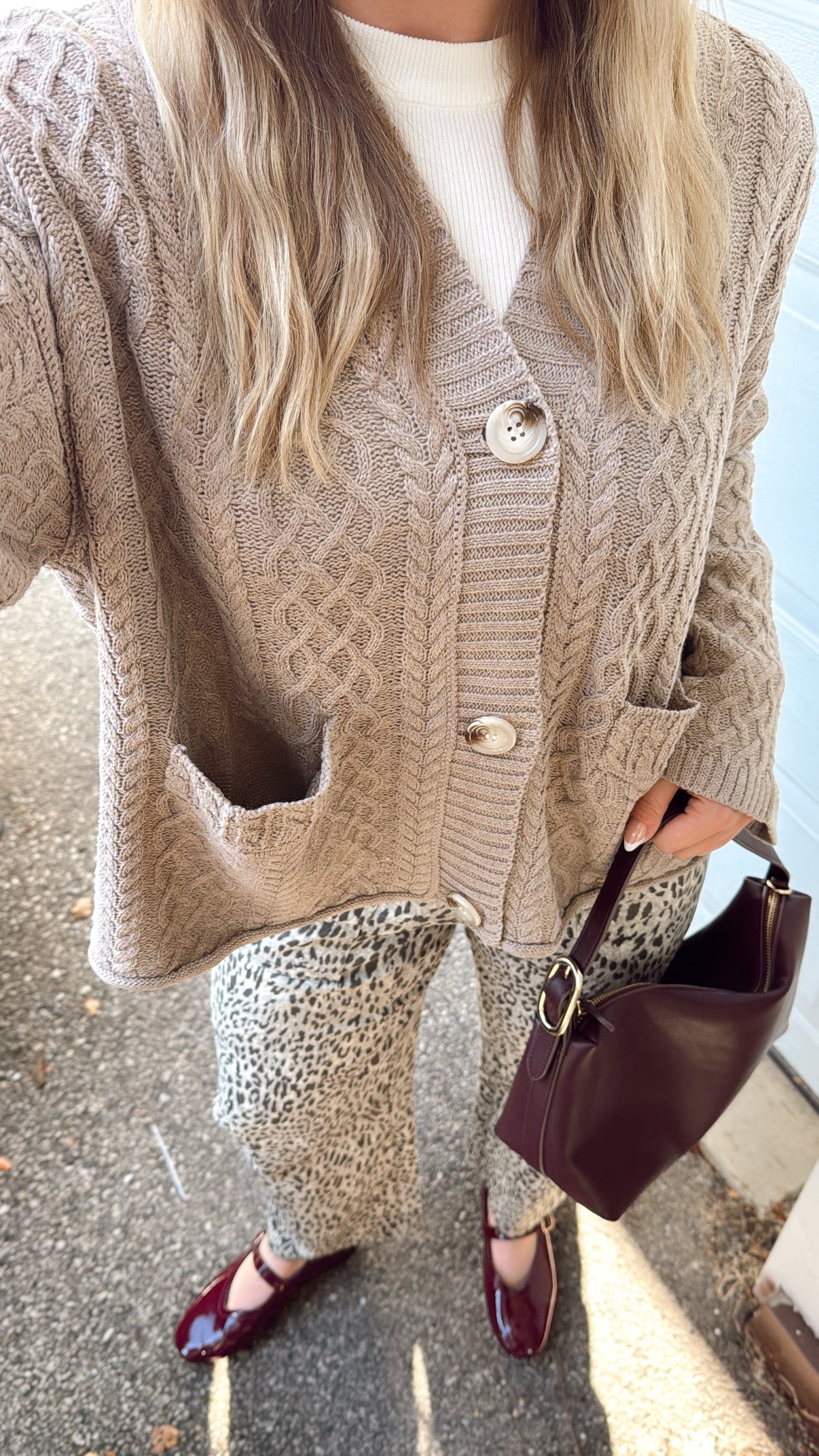 Graham Cracker Cardigan