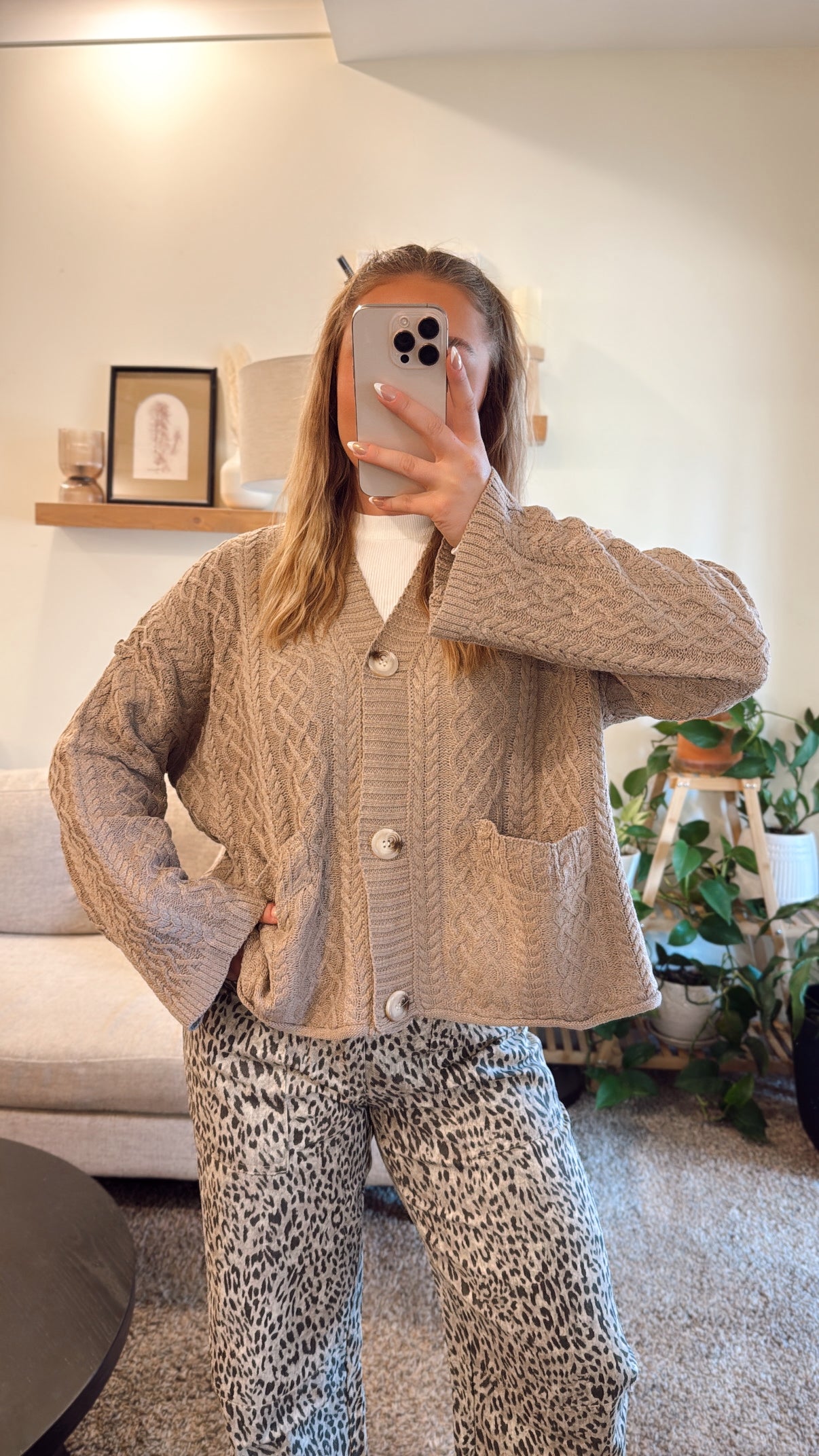 Graham Cracker Cardigan