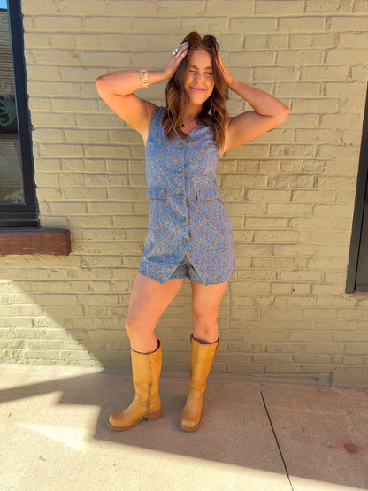 Petal Edit Denim Romper