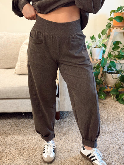 Brushed Cocoon Pant - Espresso