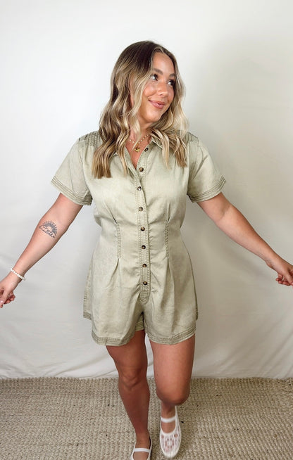 Adira Short Sleeve Romper