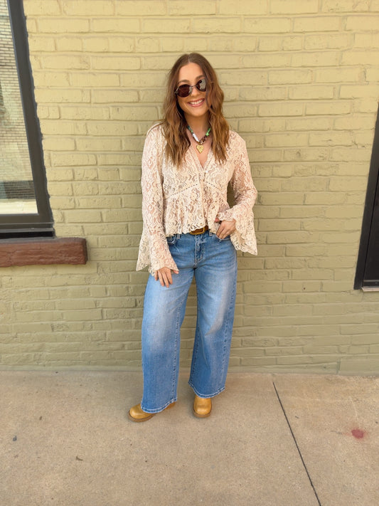 Elara Lace Top