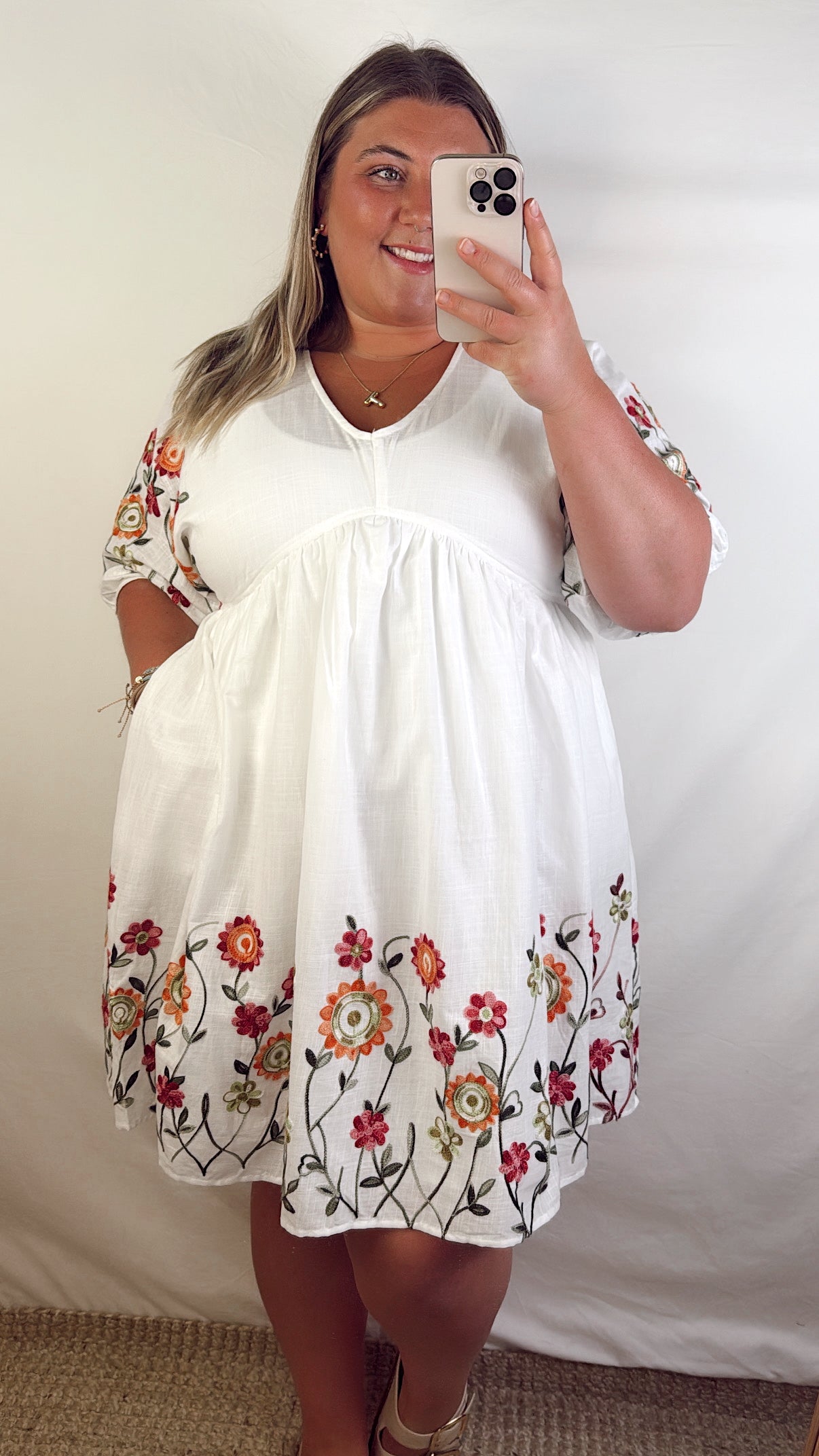 Spring Floral Babydoll Dress