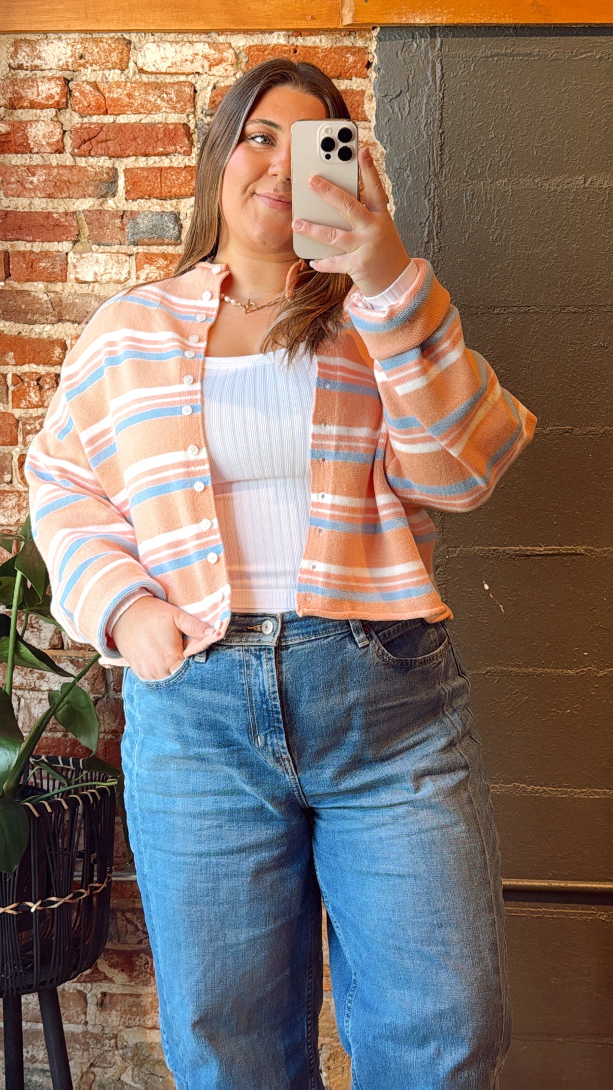 Sunset Stripe Cardigan