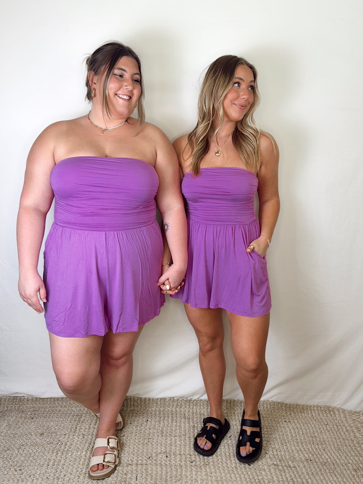 Sunny Days Romper - Violet