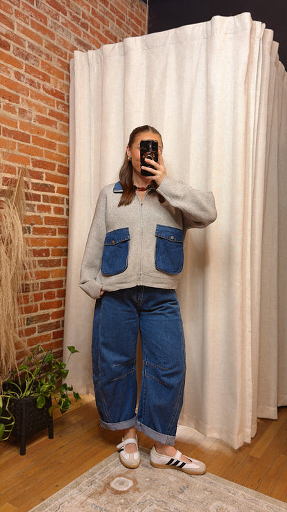 The Denim Theory Zip Up