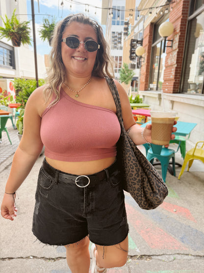 One Of A Kind Top Dusty Red