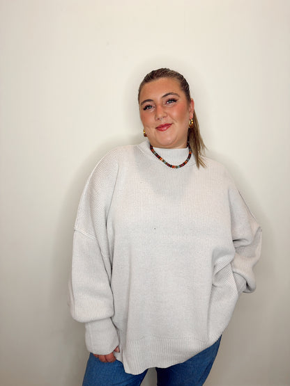 Oversized Comfort Sweater Bone