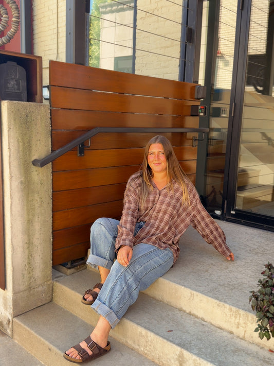 Cathy Oversized Plaid Shirt