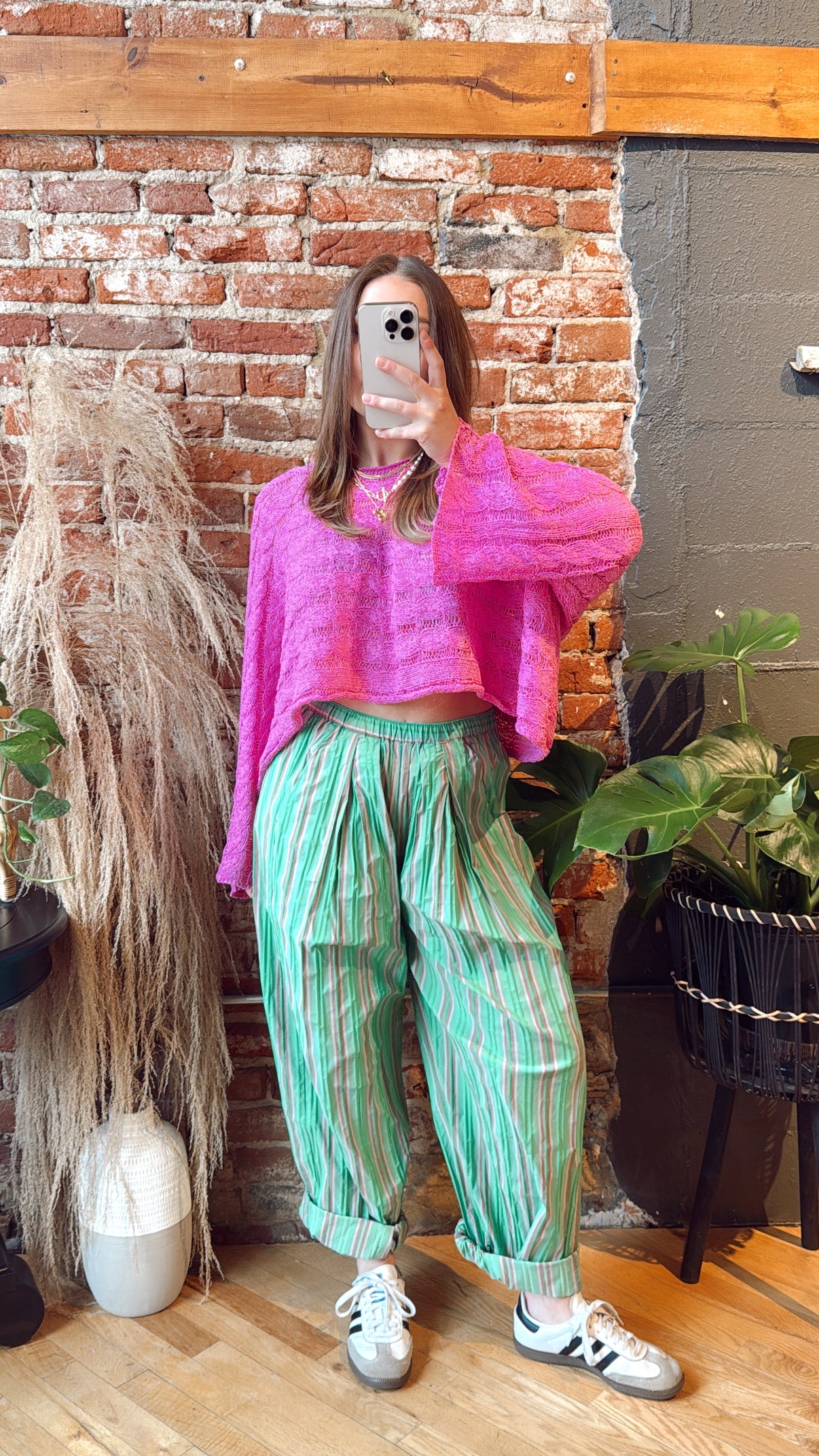 Market Morning Knit - Fuschia