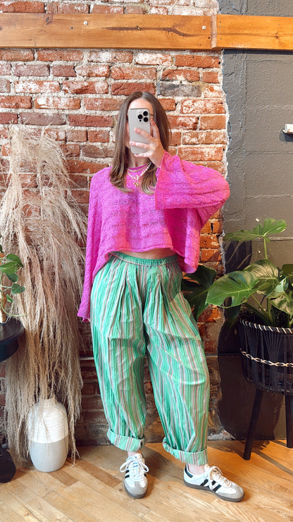 Market Morning Knit - Fuschia