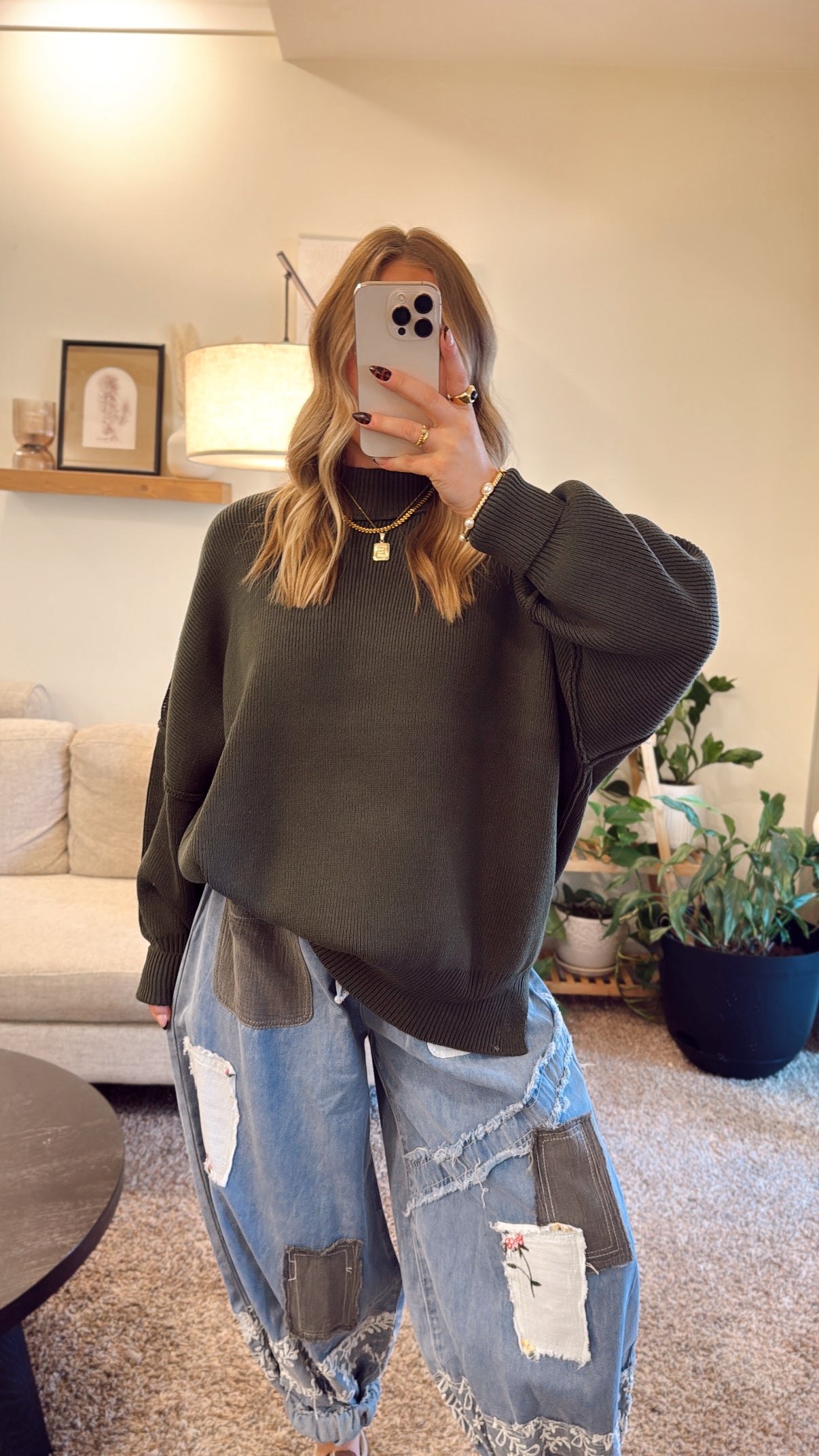 Oversized Comfort Sweater Olive