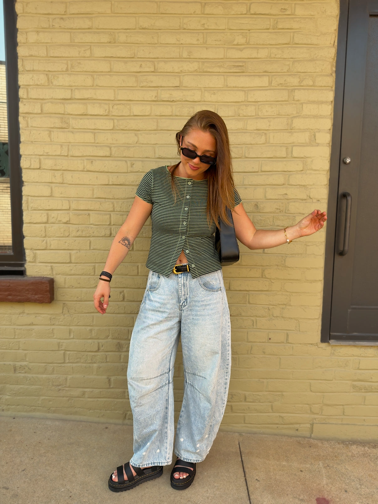 Linden Button Top