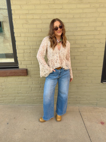 Elara Lace Top