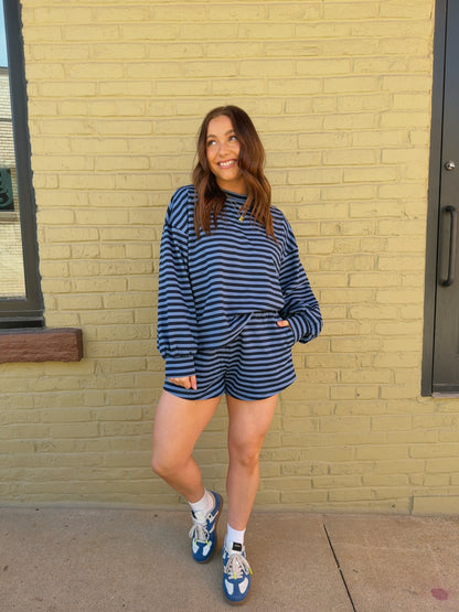 Blue Bay Stripe Shorts