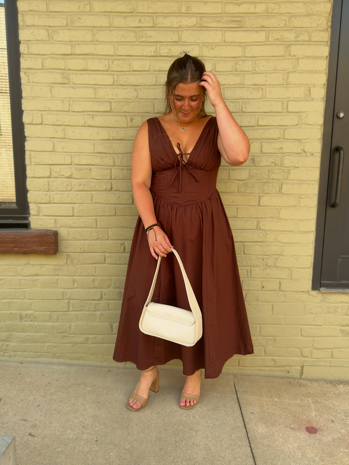 Rene Corset Midi Dress