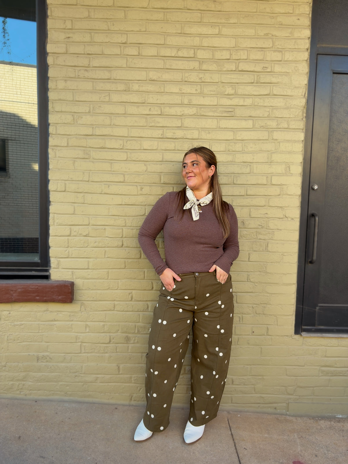 Spotted in Olive Jeans