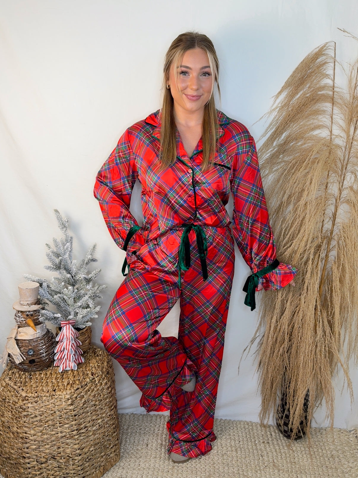 Christmas Morning Plaid Pj's