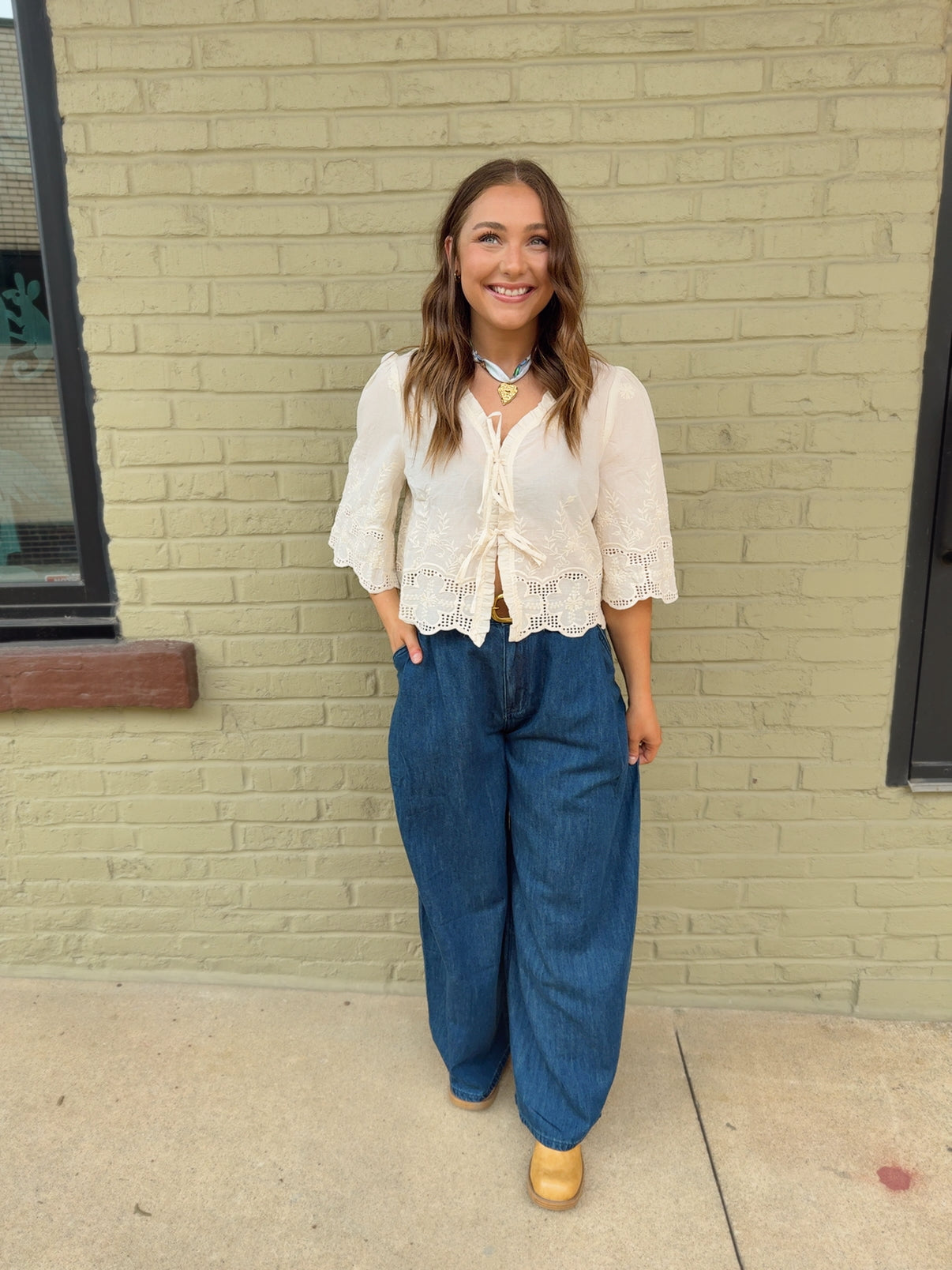 Slouchy Denim Trousers