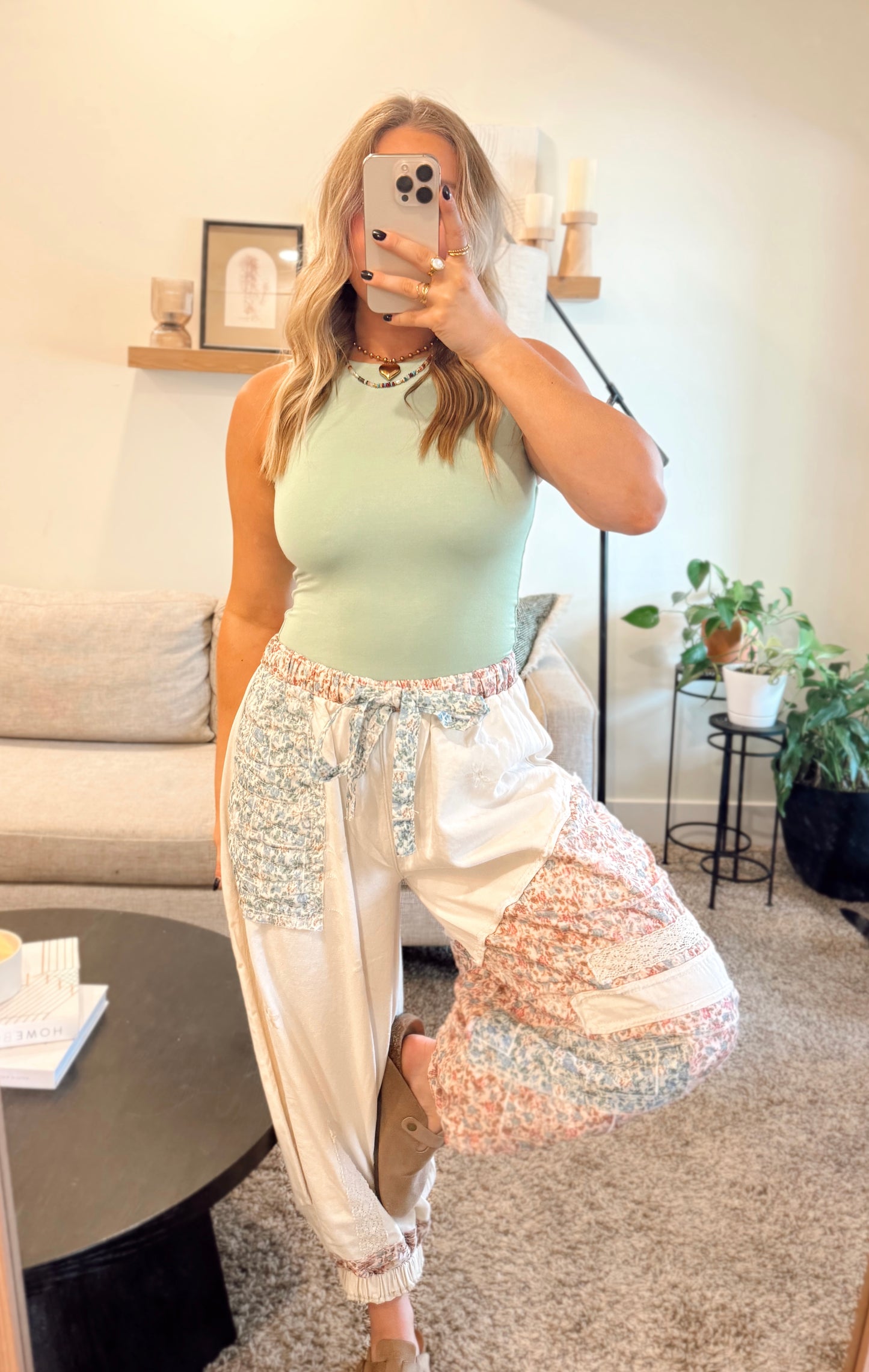 Patchwork Petal Dreams Jogger