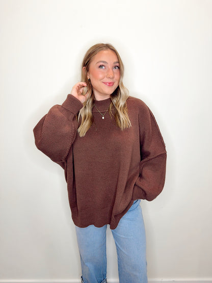Oversized Comfort Sweater Chocolate