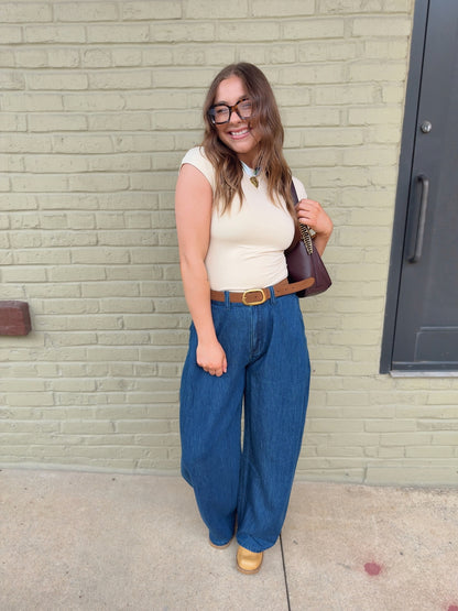 Slouchy Denim Trousers