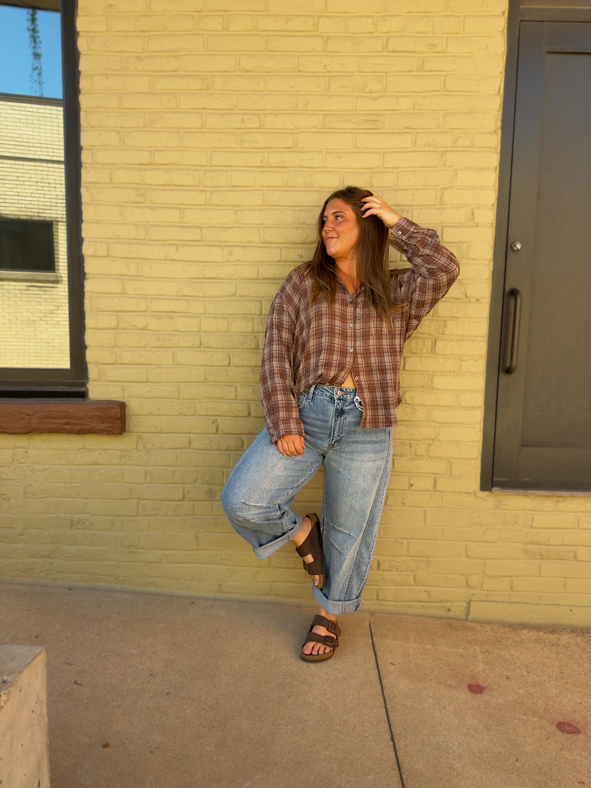 Cathy Oversized Plaid Shirt