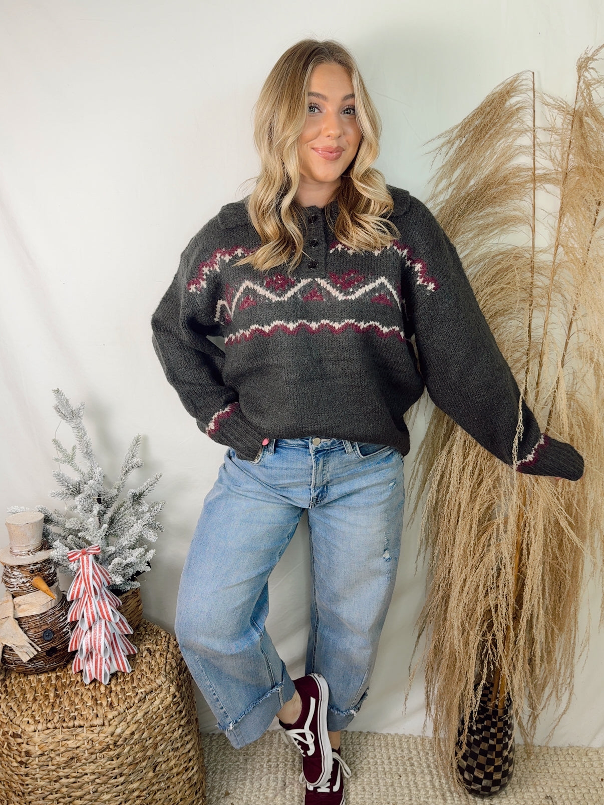 Cozy Knit Nordic Sweater