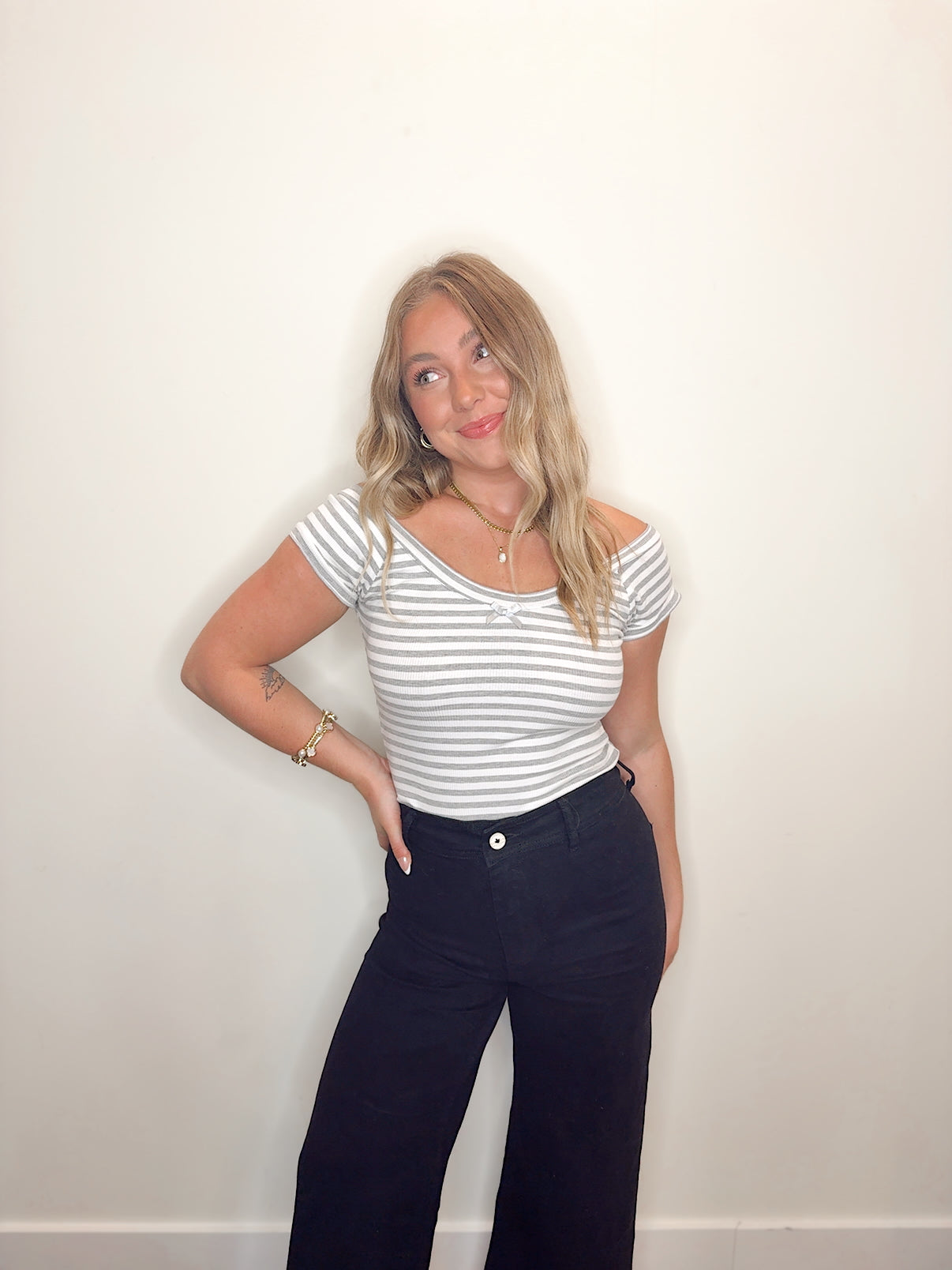 Sugar Stripe Baby Tee