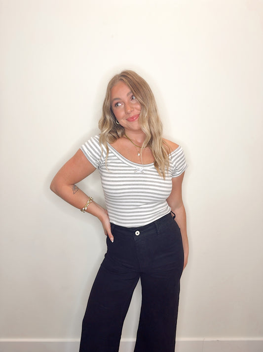 Sugar Stripe Baby Tee