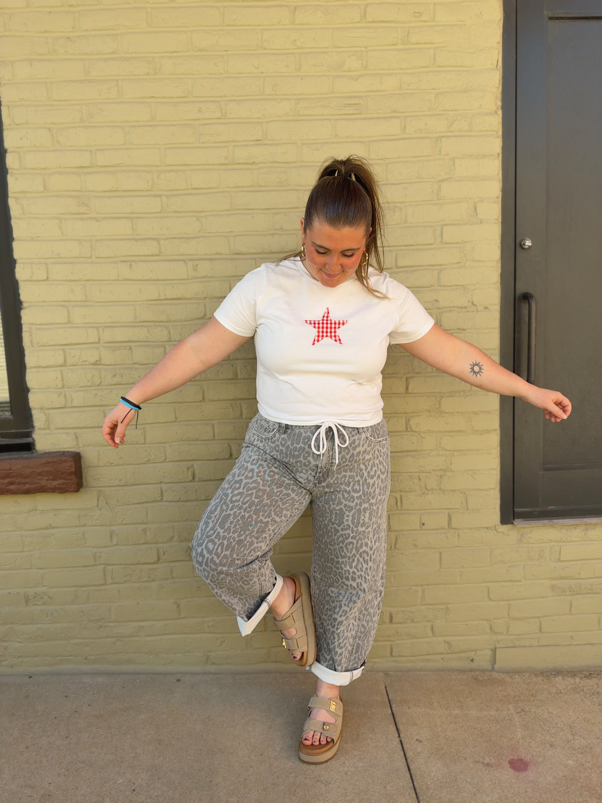Gingham Star Tee Plus