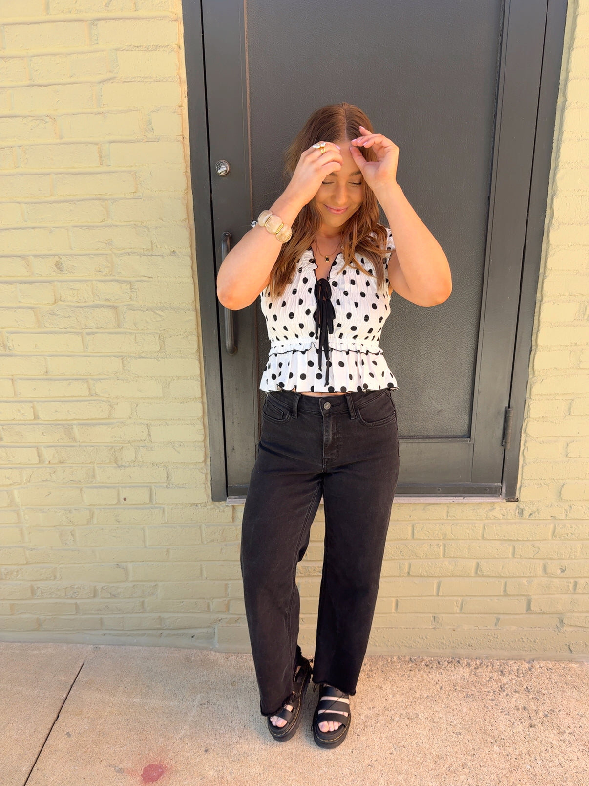 Lucia Peplum Top