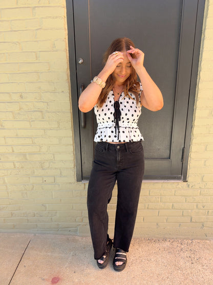 Lucia Peplum Top