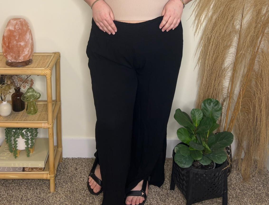 Camilla Crinkle Gauze Palazzo Pants Plus