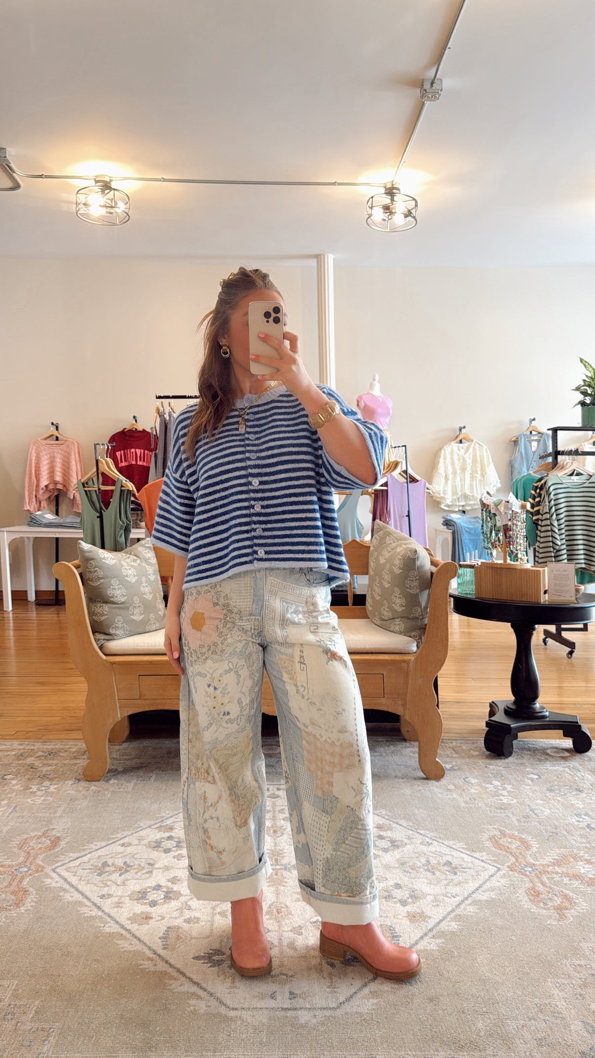 Lou Cardigan - Blue Stripes