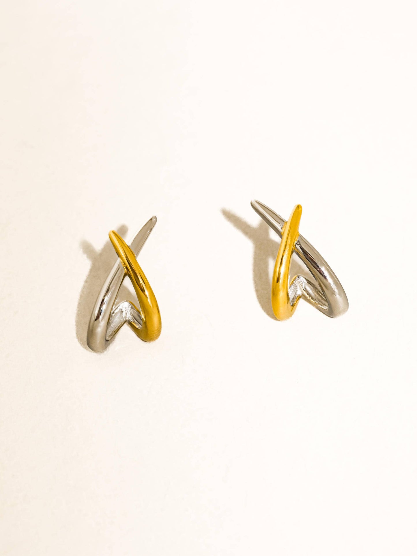 Staven Two Tone Earrings