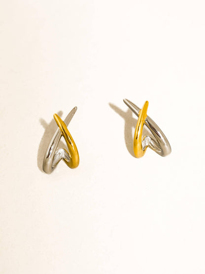 Staven Two Tone Earrings