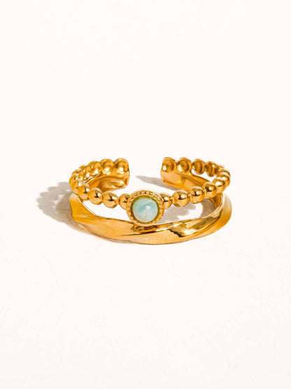 Lindy Layered Stone Ring