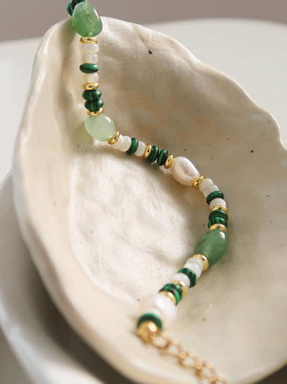 Boho Stone & Bead Bracelet
