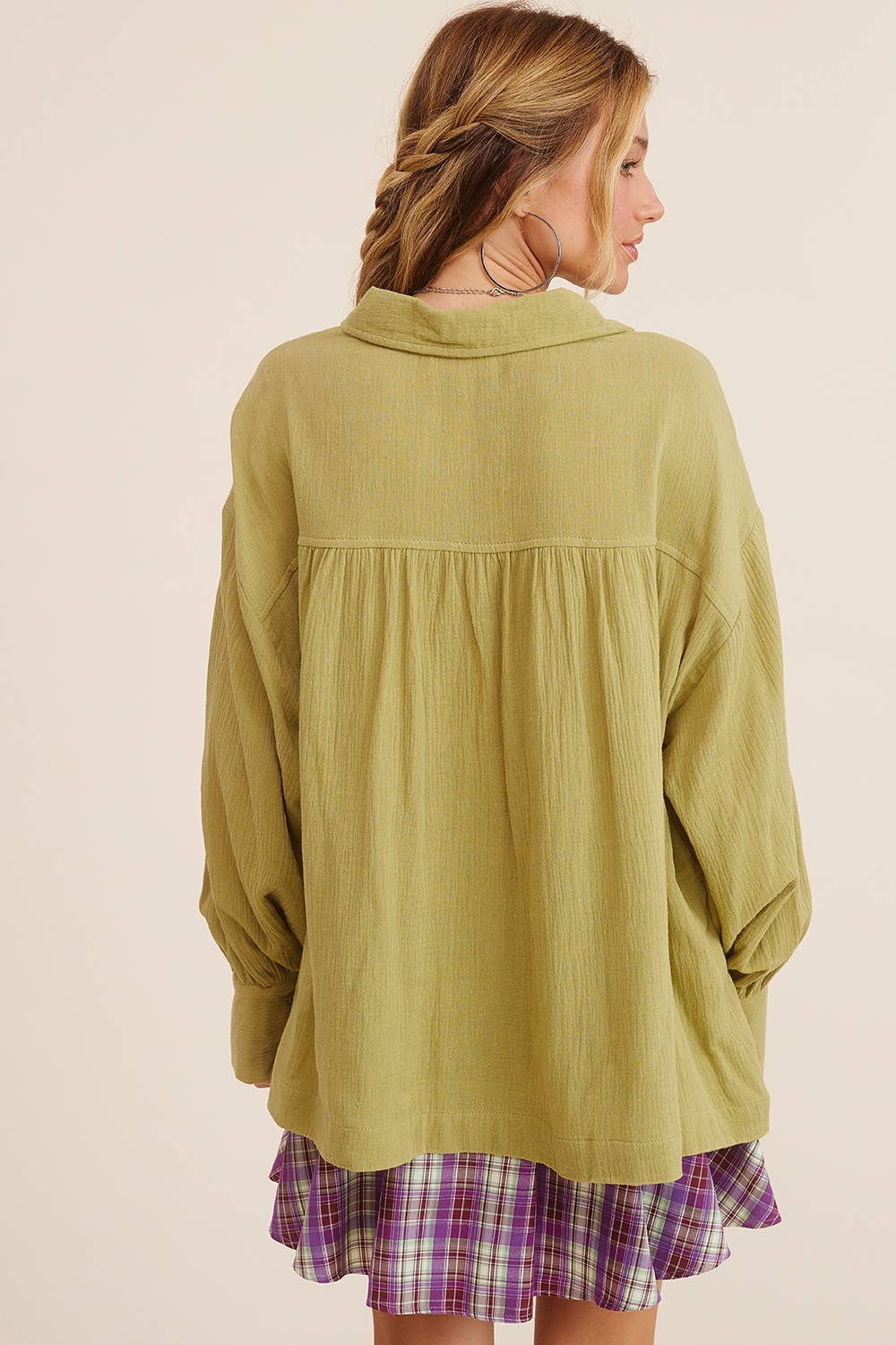 Laurel Gauze Button Down
