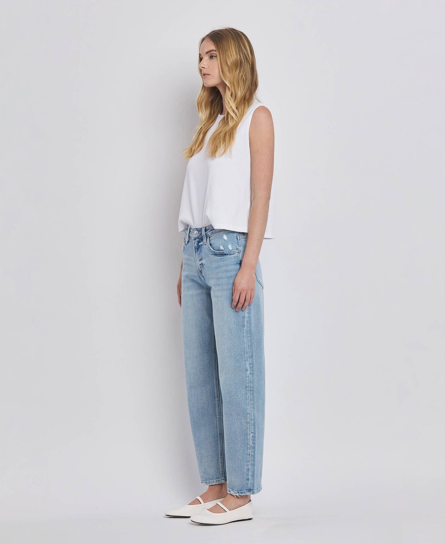 High Rise Barely Barrel Jeans