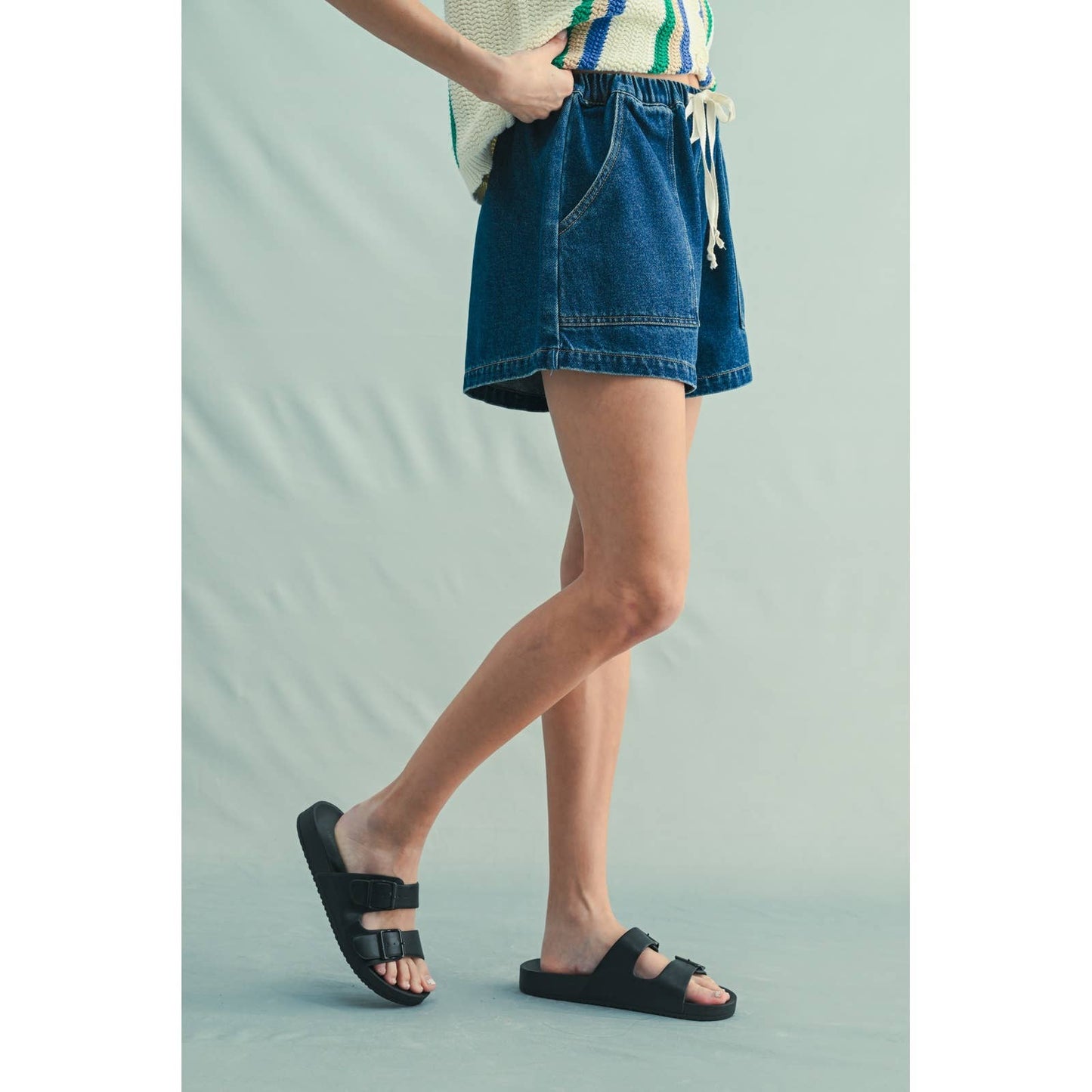 Easy Day Denim Shorts - Dark Denim