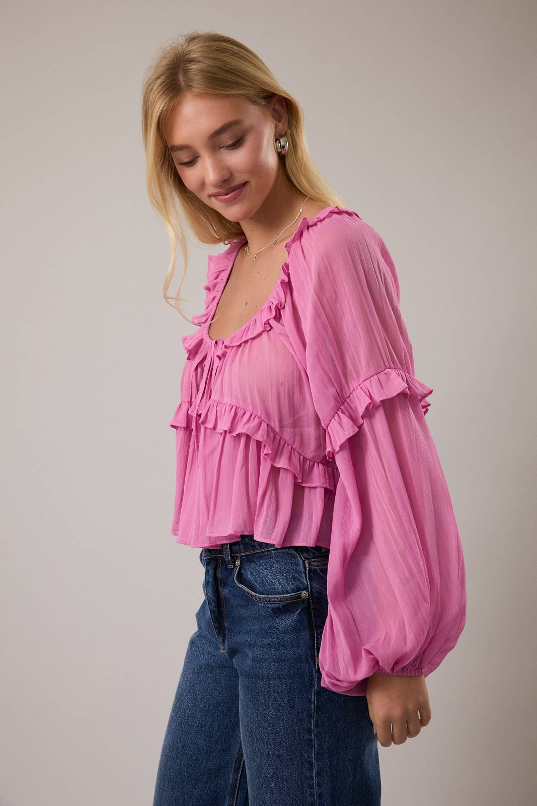 Love Letter Ruffle Top