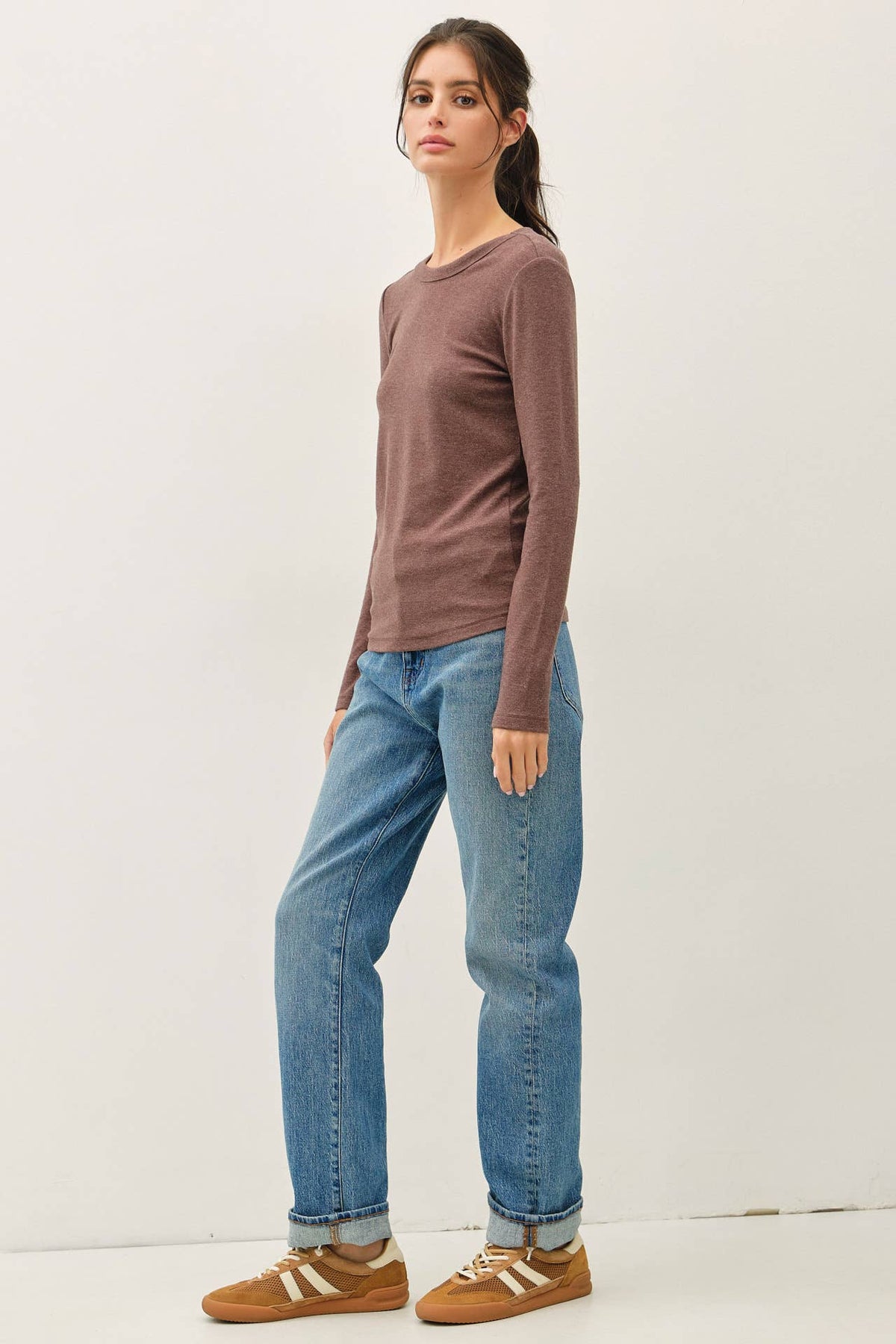 Round Neck Basic Long Sleeve