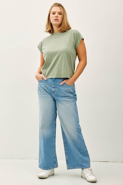 Cap Sleeve Tee - Plus