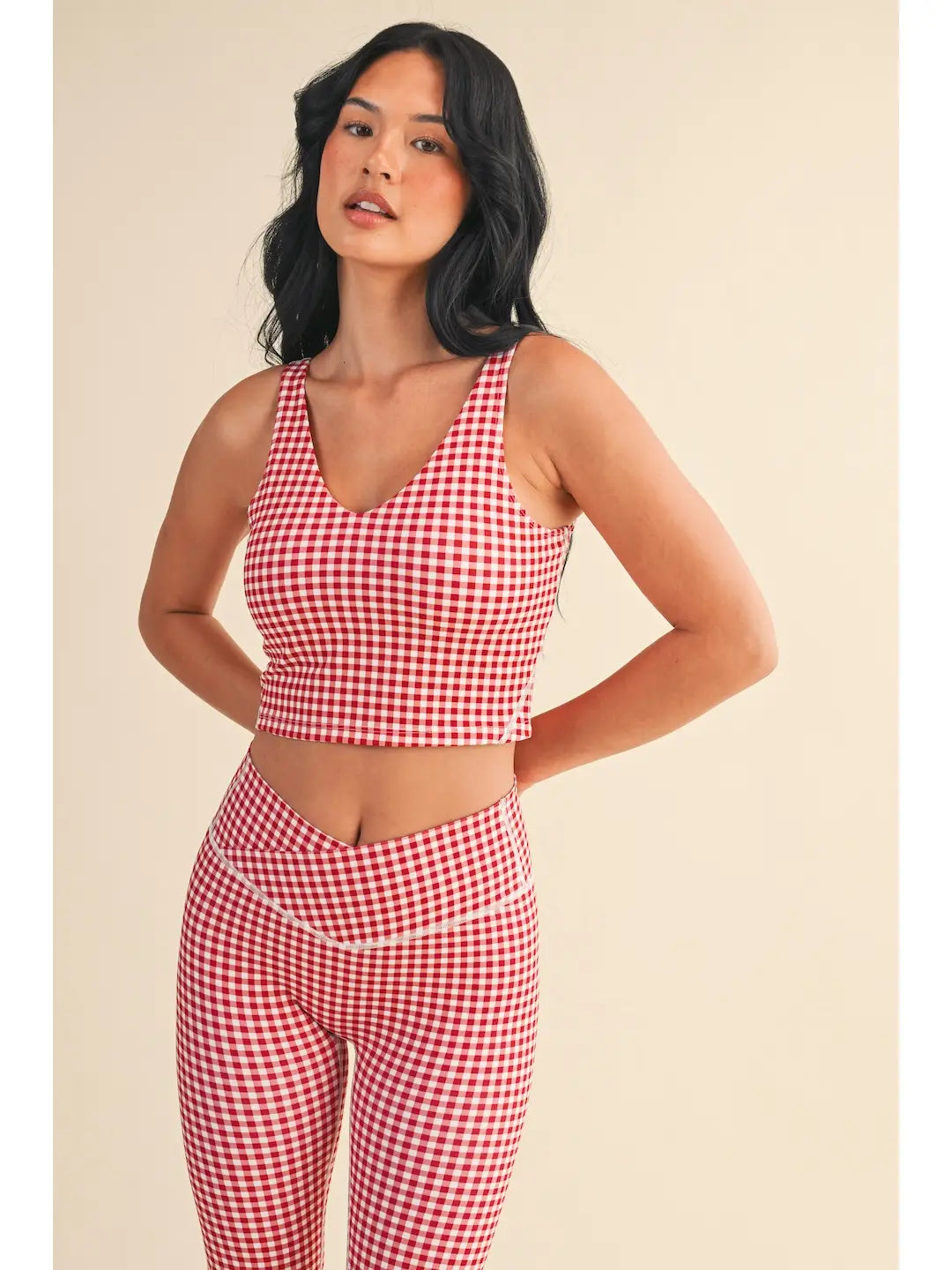 Gingham Aligned Tank Top