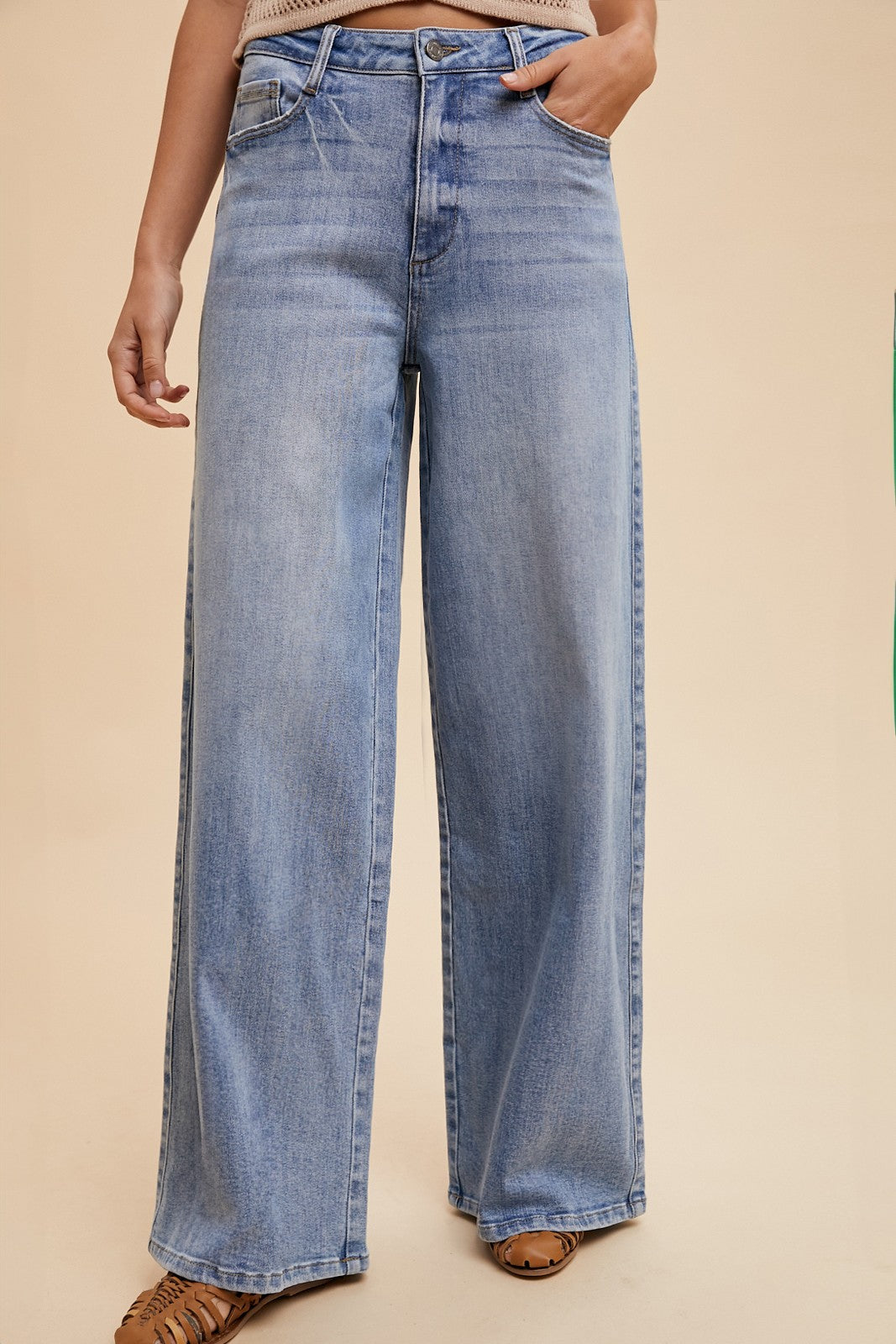 Comfort Stretch Wide Leg Jeans